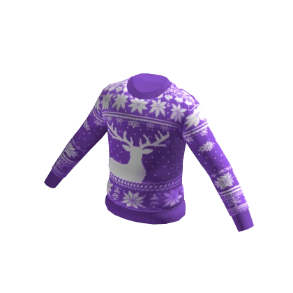 Knit Ugly Christmas Sweater Purple Roblox Item Rolimon s