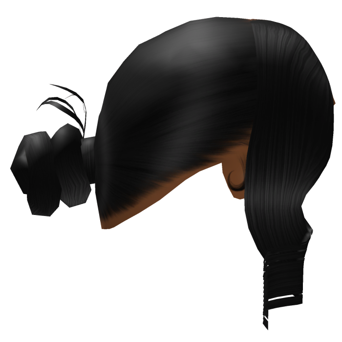 Black Knot Bun w Bang