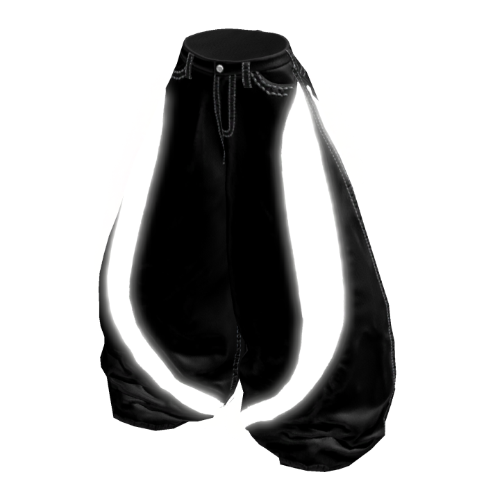 [GLOWING] Emissive Black Baggy Jeans