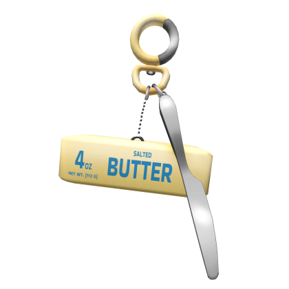 Butter Squishy Keychain