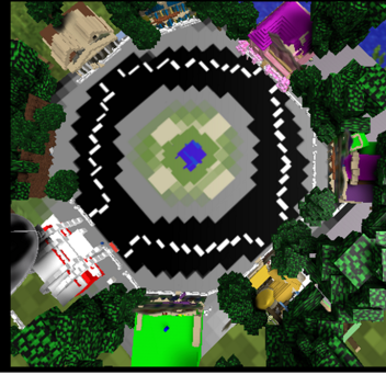 PINK SHEEP,  PURPLE SHEP AND UNCLE FAILBOAT HOUSE