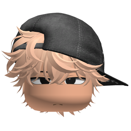 Chill Boy w messy hair + Y2K Cap (Blonde) Roblox item