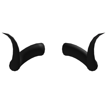 Long black pointy Horns[Halloween special]