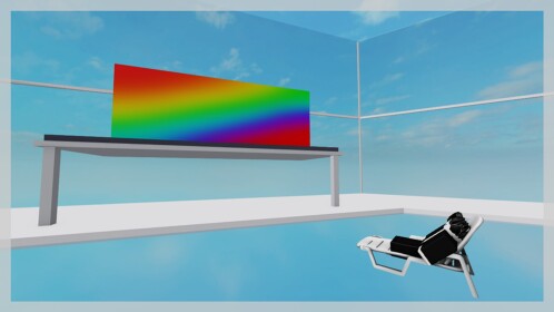 Stare at a Colour Changing Rainbow block