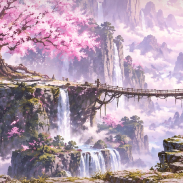 Anime Sakura Dream Cherry Tree Blossom Background