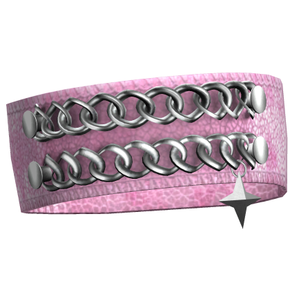3.0 Pink Y2K Arm Band Bracelet w Chain & Star 
