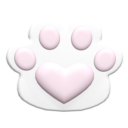 ♡⸝⸝ cute white paw clip 