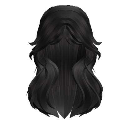 y2k flowing black hair Roblox decal
