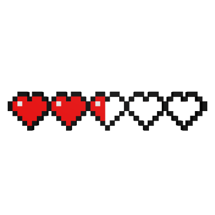 Damaged Pixel Heart HP Roblox item
