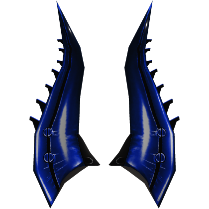Dark Blue Horns of Pwnage Recolor (Addon) Roblox item
