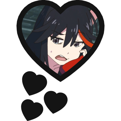Ryuko Matoi Thinking Hearts Kill La Kill