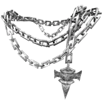 White Camo Hanging Kurapika Neck Chain