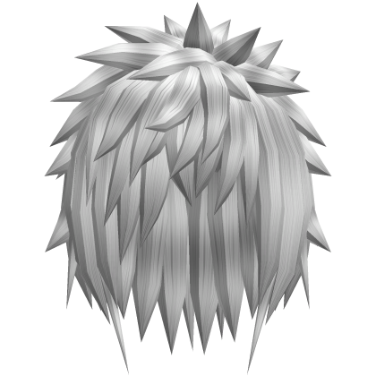 white extreme spiky emo vkei anime boy hair