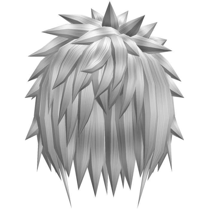 white extreme spiky emo vkei anime boy hair