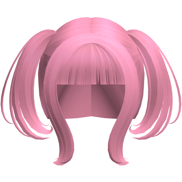 pink kawaii moe round anime pigtails