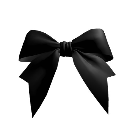 Black bow for ponytail Roblox item