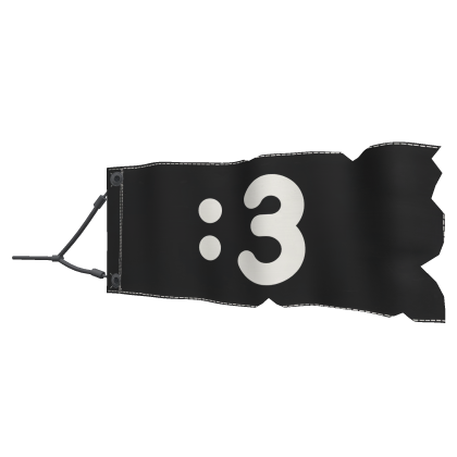 [Waist] :3 Tow Banner Black and White