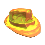 Orange Neon Burst Fedora