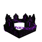 Purple Obsidian Goth Chained 8-Bit Crown [ADD-ON]
