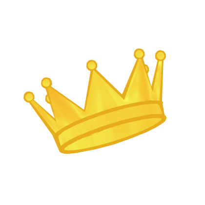 Gold Cartoony Shine Crown Roblox item