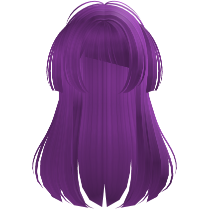 Neon purple Long Doll Hair with Mini Pigtails