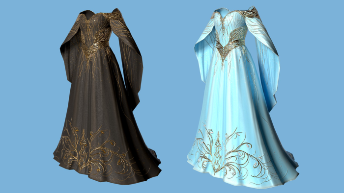 [Layered] Celestial goddess dresses preview 2