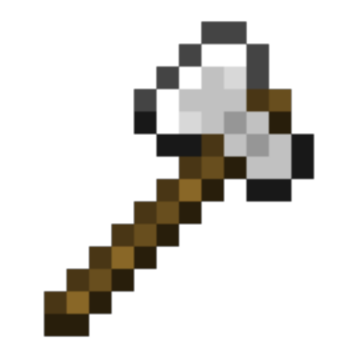 Minecraft Iron Axe Roblox decal