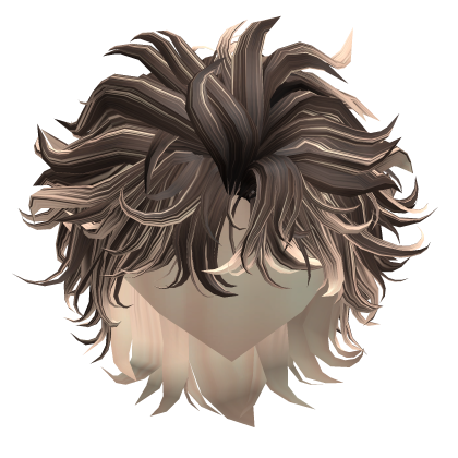 Stylish Slicked Back Mullet (Brown&Beige) Roblox item