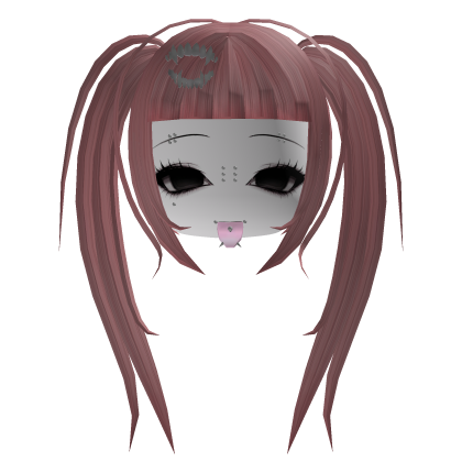 Emo Punk Piercings Girl Head | Pink Roblox item