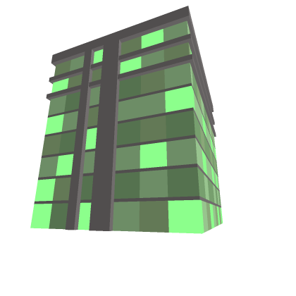 Low Poly Green Building