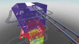 Trollowi gracze w wieży z wózkami