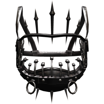 Horror Rusty Black Gothic Face Machine Halo Crown