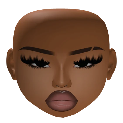 Baddie Latina Makeup Glossy Lips lashes mesh v2 | Roblox Item - Rolimon's