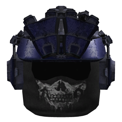 Blue Tactical Helmet