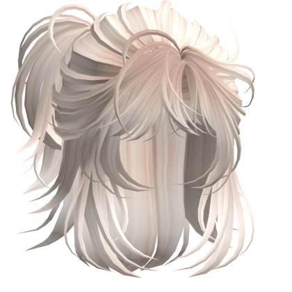 Anime Androg Wolfcut Ponytail Beige