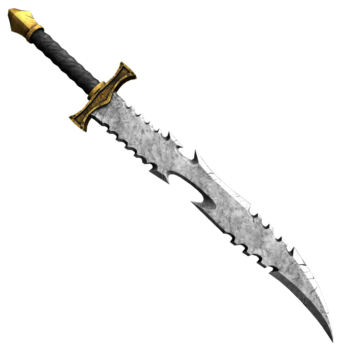Gold Medieval Knight Sword (Left)