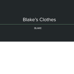 Blake's clothes
