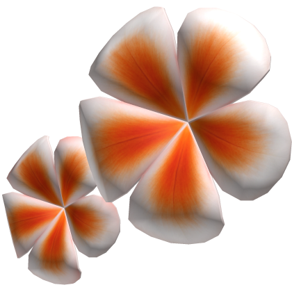 Cute Summer Plumeria Flowers (Orange & White) Roblox item