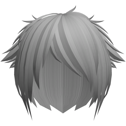 Cute emo messy grey hair with tuff