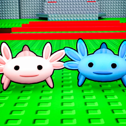 Axolotl Buddies  [2 Player Obby] Roblox game
