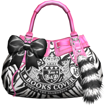 2000s Juicy Gyaru Mcbling Bag Zebra Print Pink