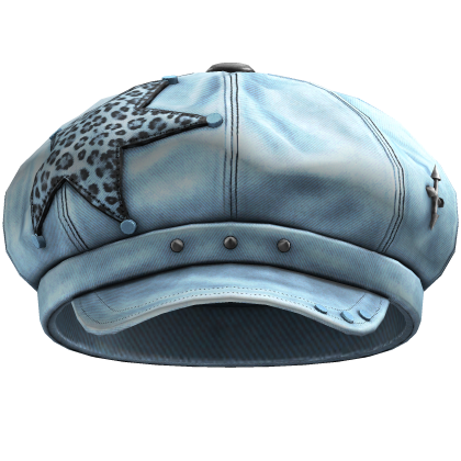 Star Leopard Beret (Sky Blue) Roblox item