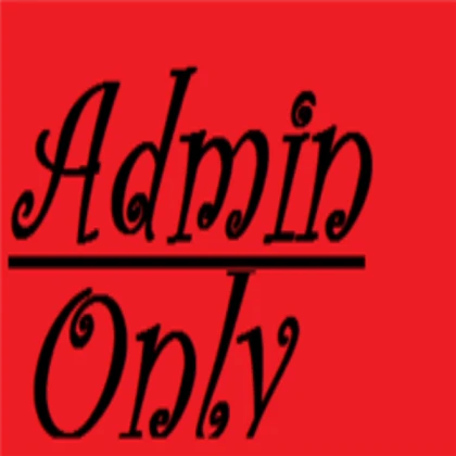 Admin Only