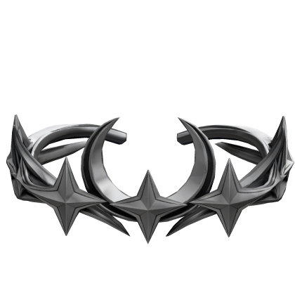 Grey Diamond Stars Sigil Crown OLD Roblox item