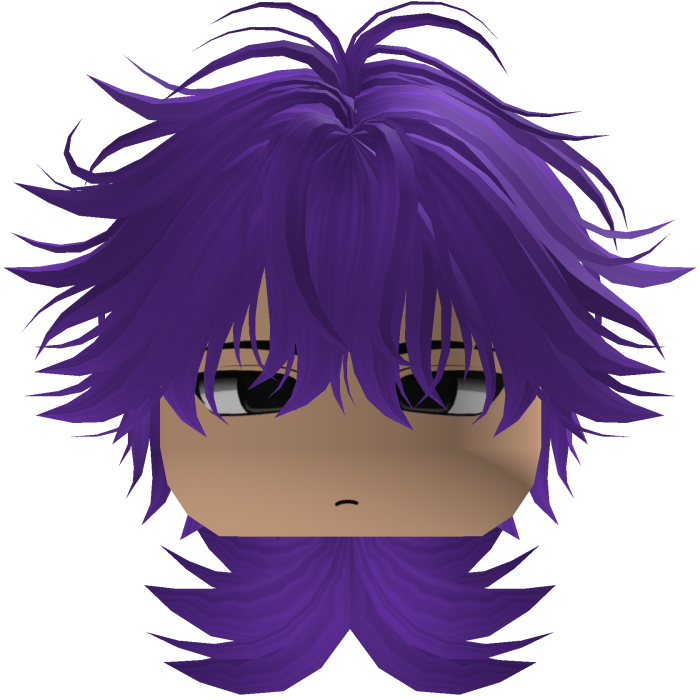 Cute Y2K emo purple hair