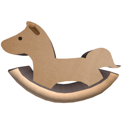 cardboard rocking horse Roblox item