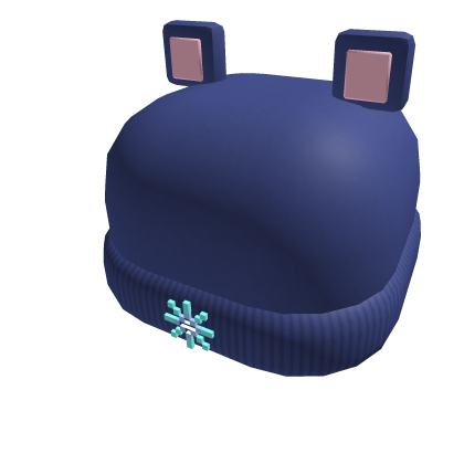 Cozy Navy Bear Ear Beanie