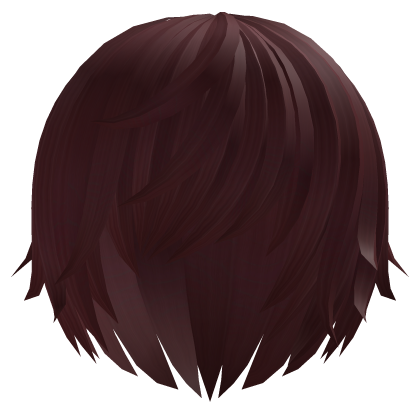 (;´༎҂ ᆺ ᗜ ༎`) Emo Fantasy Anime Hair ҂ Red Roblox item