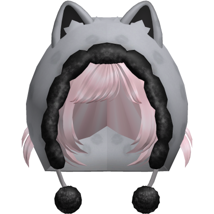 Cute Short Hair w/ Beanie (Cute Pink) Roblox item