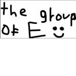 the group of E : )